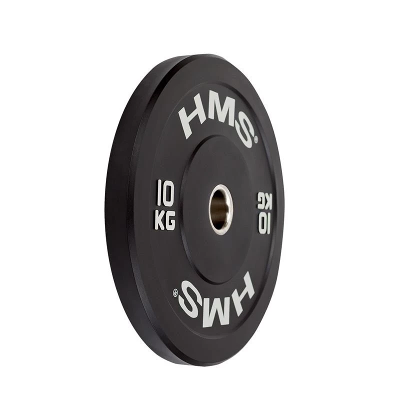 HMS Fitness BBR10 1 Stk. Olympische gummibeschichtete Gewichtsscheibe