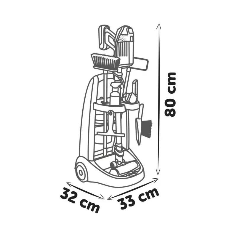 Putz-Trolley Rowenta + Staubsauger