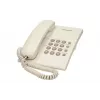 Analogtelefon Panasonic KX-TS500PDW — 16 Tasten, weiß, Tisch-/Wandmontage, 100 Einträge Telefonbuch