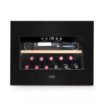 Einbau-Weinkühlschrank Caso WineDeluxe E 18 — 18 Flaschen, Höhe 46 cm, schwarz, Energieklasse G