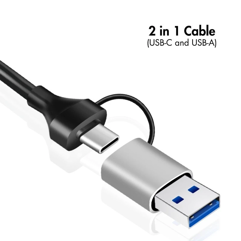 USB-A/-C auf 2,5G Ethernet-Adapter, grau
