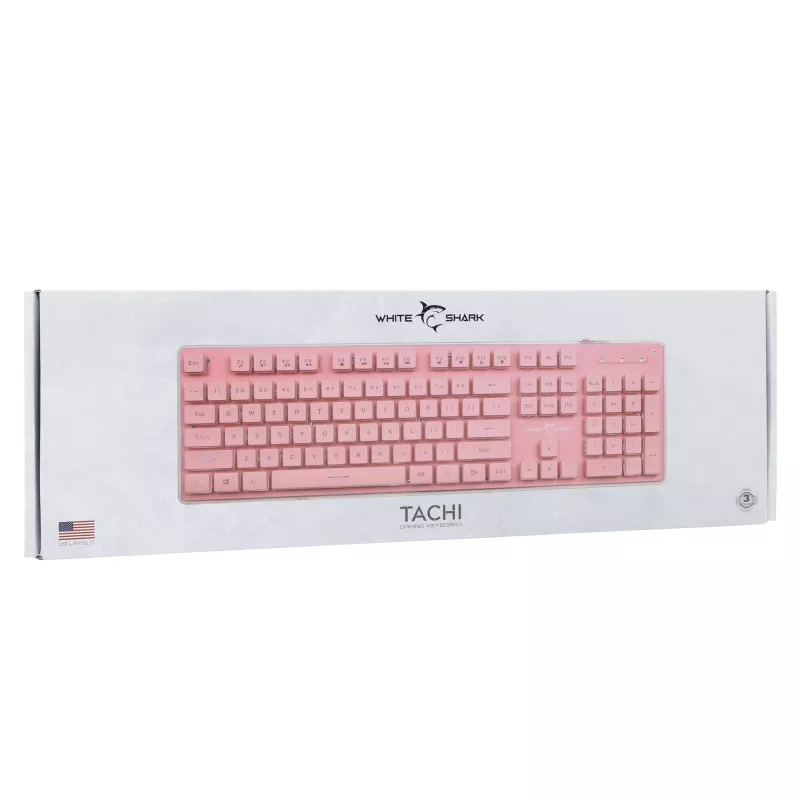 Gaming-Maus White Shark Tachi GK-003441, ergonomisches Design, RGB-Beleuchtung, kabelgebunden