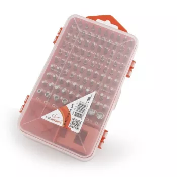 Manuelles Schraubendreher-Set GEMBIRD TK-SD-07 — 90-teilige Kombinationsschraubendreher und Bits, magnetische Spitzen, roter Tragekoffer
