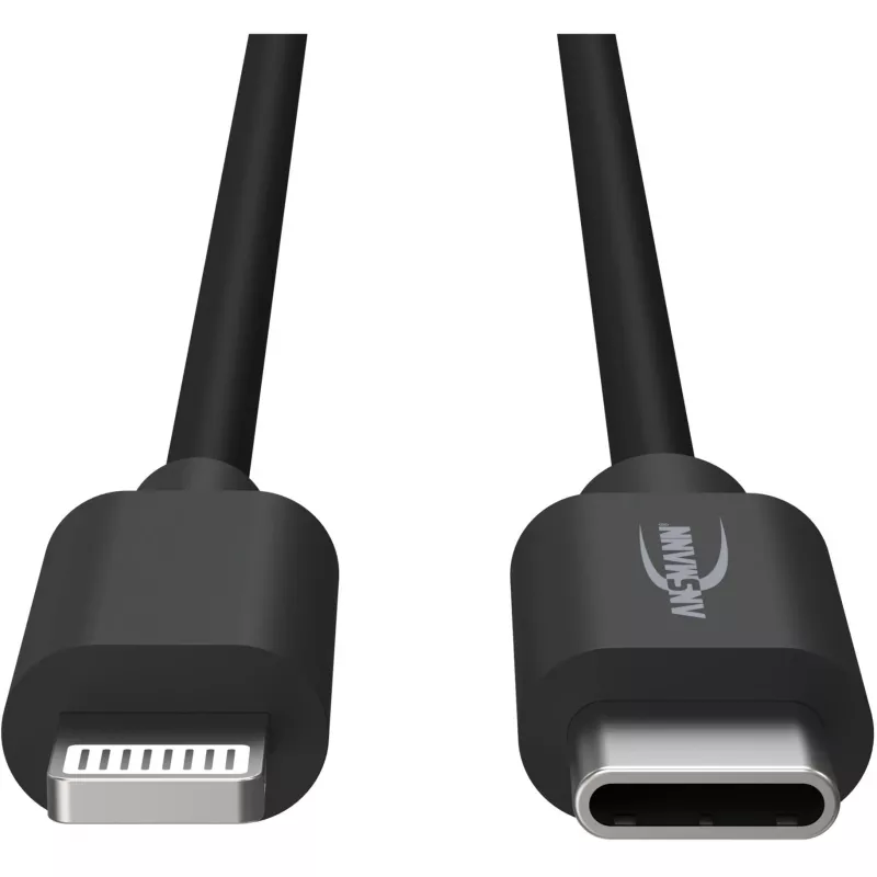 Handykabel Ansmann 1700-0106 Schwarz USB C Lightning 0,12 m