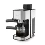 Espressomaschine Maestro MR-411 800 W 1,5 L Tischgerät manuell, 3,5 bar, 4 Tassen, Edelstahlfilter, herausnehmbare Tropfschale, schwarz
