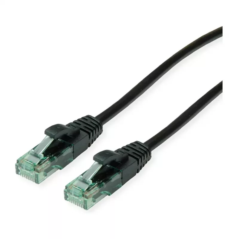 ROLINE RM Patchkabel Cat.6A UTP, schwarz, 3 m