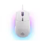 Gaming-Maus STEELSERIES Rival 3 Gen 2 — optisch, 8500 DPI, kabelgebunden USB Typ-A, rechtshändig, weiß, 77 g