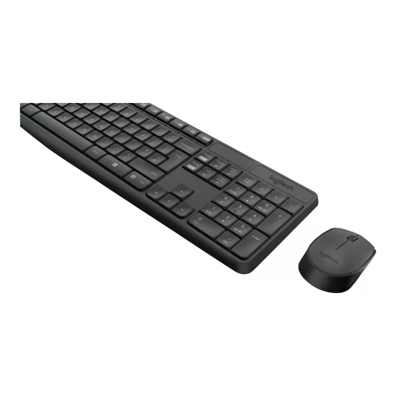 Logitech MK235 - Tastatur-Maus-Set - kabellos - 2,4 GHz - Portugiesisch