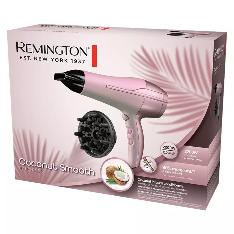 Remington Haartrockner Remington DRYER REMINGTON COCONUT SMOOTH D5901