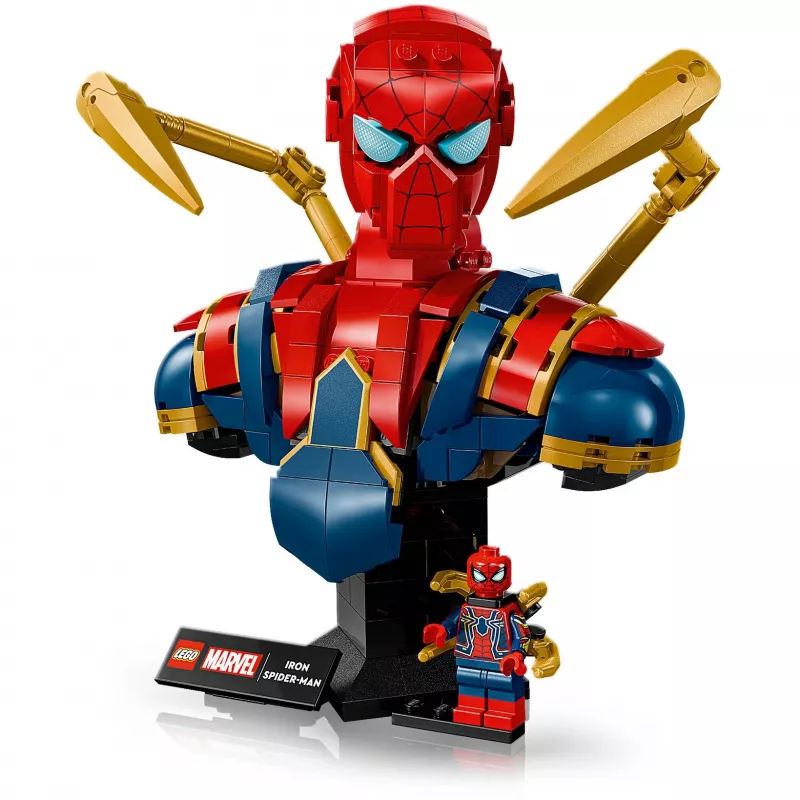 LEGO Marvel Sammlerbüste Iron Spider-Man 76326, 379 Teile, 18+ Ausstellungsmodell, 170×200×110 mm