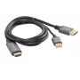 HDMI(M)->DISPLAYPORT(M)-KABEL 1M 4K SCHWARZ LANBERG