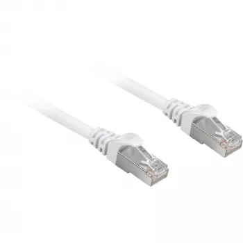 Patchkabel RJ45 Cat.6a SFTP (Weiß, 5 Meter, LSOH (halogenfrei))