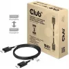 CLUB3D DisplayPort 2.1 Bi-Direktionales VESA DP80 Zertifiziertes Kabel 4K240Hz, 8K60Hz oder 10K30Hz M/M 1,2 m
