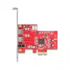 DeLOCK 90738 PCIe Firewire Adapter Intern IEEE 1394 Rot