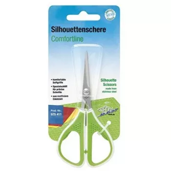 Schere WEDO 975 411 universal gerader Schnitt einzeln 114 mm, grün/weiß