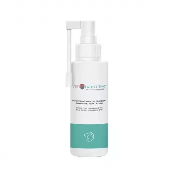 Mundpflegelösung JM Sante Vet Protector Fresh 100 ml für Hunde und Katzen, Vorbeugung von Zahnstein