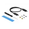 SSD-Gehäuse DeLOCK Externes USB-Typ-C-Combo-Gehäuse für M.2 NVMe PCIe oder SATA SSD