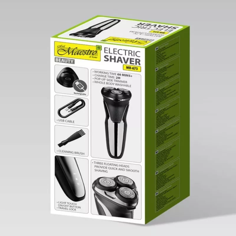 MAESTRO MR-673 USB Elektrorasierer