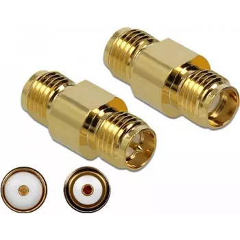 Kabelverbinder DeLOCK 89975 SMA RP-SMA Gold