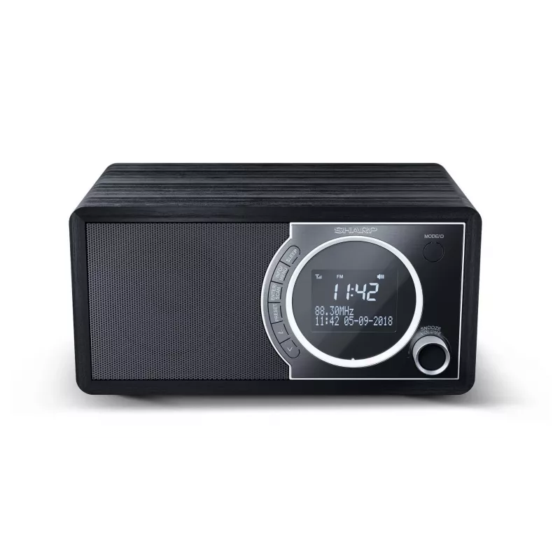 Sharp DR-450 Digitalradio – Schwarz, Personal, Digital, DAB, DAB+, FM, 87,5 – 108 MHz, 174,928 – 239,2 MHz, 3 W