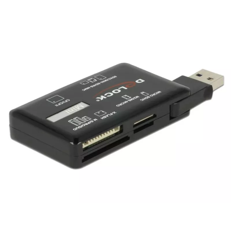 DeLOCK SuperSpeed USB Kartenleser CF SD Micro SD MS M2 xD 5 Gbps