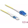 Glasfaserkabel DeLOCK CS Stecker auf LC Duplex OS2 1 m