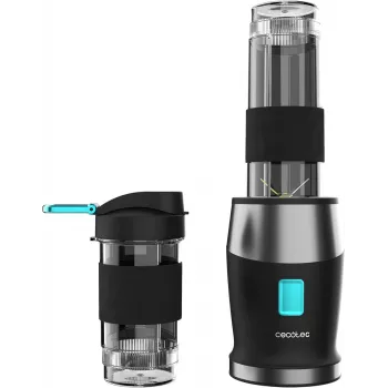 Cecotec Mixer | Power Titanium 900 ProGo | Tischgerät | 900 W | Behälterkapazität 2x0,57 L | Eiszerkleinerung | Schwarz
