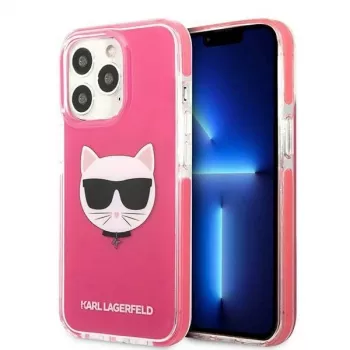 Karl Lagerfeld KLHCP13XTPECPI Iphone 13 Pro Max 6.7 Hartschale Fuchsia/FUSCHIA Choupette Head