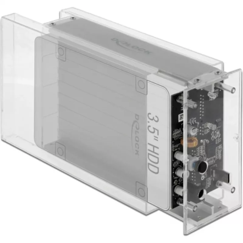 HDD/SSD-Gehäuse DeLOCK 42624 Transparent 2,5/3,5 Zoll