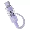 USB-C auf Lightning Schnellladekabel Baseus Gem 1 m 20 W Violett, Nylonummantelung, 7-Pin Lightning
