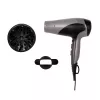 Haartrockner Remington D3190S — 2200 W, ionisch, 3 Hitzestufen, 2 Geschwindigkeiten, Kaltstufe, Diffusor & Konzentrator (Silber/Schwarz)