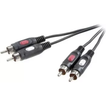 SpeaKa Professional RCA-Audioverbindungskabel [2x RCA-Stecker - 2x RCA-Stecker] 2,50 m Schwarz (SP-7869768)