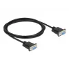 Serielles Kabel DeLOCK 86605 Schwarz 2m RS-232 Sub-D9