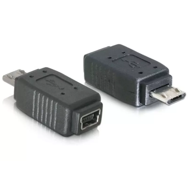 Adapter USB micro-B Stecker auf Mini-USB 5-polig DeLOCK 65063