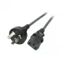 EFB-Elektronik Stromkabel China - C13 180°, schwarz, 1,8 m, 3 x 0,75 mm² Hersteller: EFB Elektronik (EK492.1,8V2)