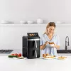 Taurus Air Duo Slim Heißluftfritteuse ohne Öl mit zwei Körben