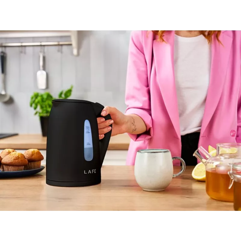 Elektrischer Wasserkocher LAFE 1,7 l 2200 W schwarz