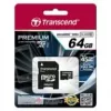 Flash-Speicher Transcend 64 GB MicroSDXC UHS-I TS64GUSDU1
