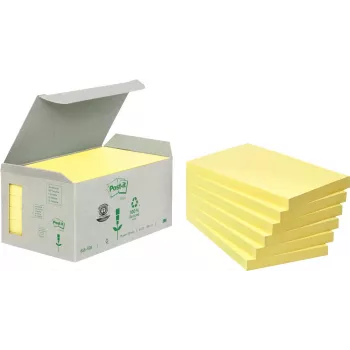 3M 6551B Haftnotizblock Rechteckig Gelb 100 Blatt Selbstklebend