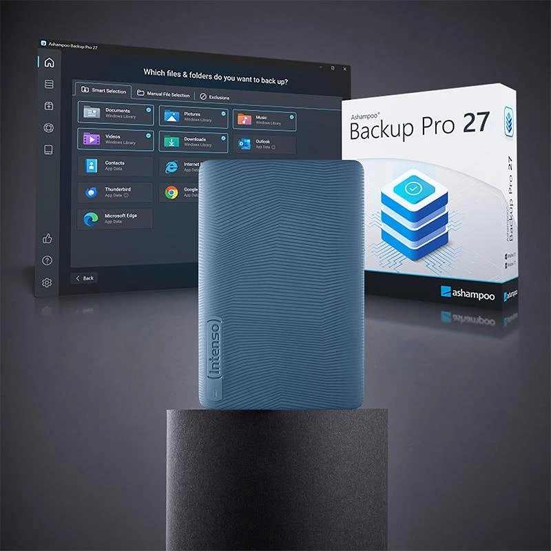 Externe Festplatte | INTENSO | 1000 GB | Farbe Blau | 6029565
