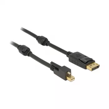 DisplayPort-Kabel DeLOCK 83722 Mini DisplayPort 2 m Schwarz