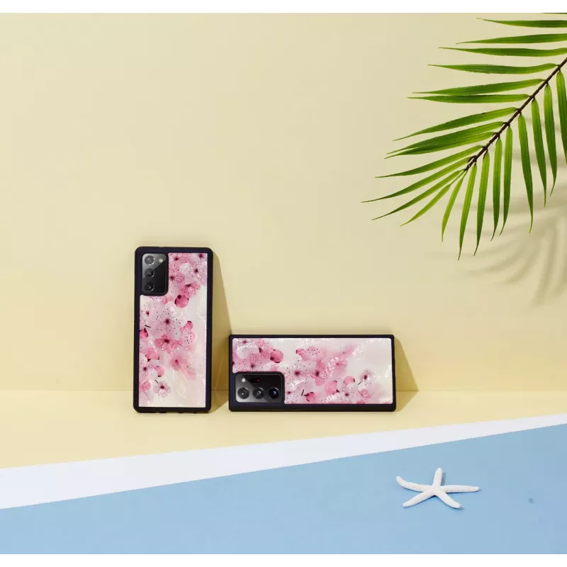 Handyhülle iKins für Samsung Galaxy Note 20 Ultra — Kirschblüten-Design