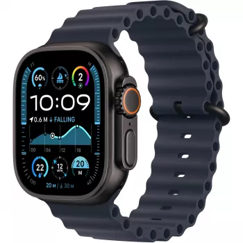 Band Apple 49mm Navy Ocean Band Extension Schwarz Titanium Finish