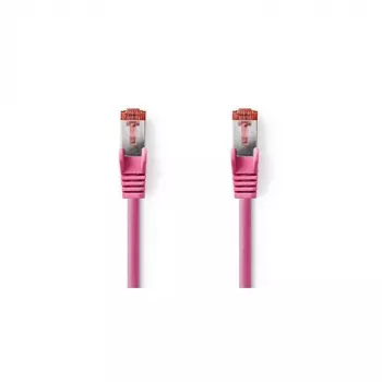 Nedis - Netzwerkkabel - RJ-45 (M) zu RJ-45 (M) - 15,0m - SFTP - CAT 6 - vergossen, rund - pink (CCGP85221PK150)