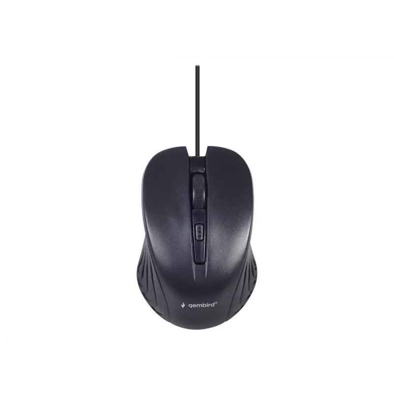 Kabelgebundene Full-Size-Tastatur Gembird KBS-UM-04 USB QWERTY US-Englisch mit Maus, schwarz, 1,5 m Kabel