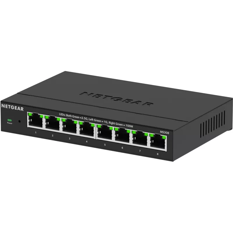 NETGEAR MS308 Unmanaged 2.5G Ethernet (100/1000/2500) Schwarz