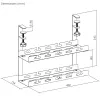Untertisch-Kabelorganizer, MC-104 B