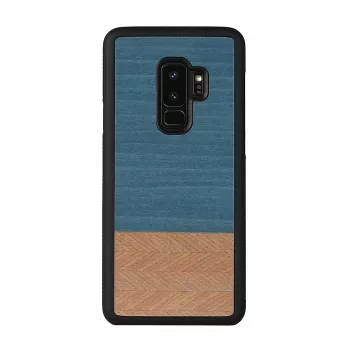 Smartphone-Hülle man and wood für Samsung Galaxy S9 Plus — Denim Schwarz