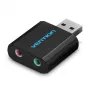 Vention USB External Sound Card Schwarz Metal Type