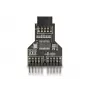 DeLOCK 60045 Kabel-Adapter 9-Pin USB 2.0 2 x 9-Pin-Header Schwarz